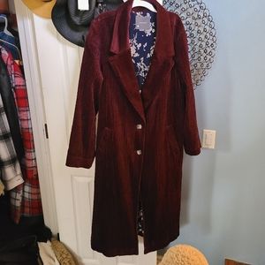 NWOT Anthropologie Corduroy Duster Jacket